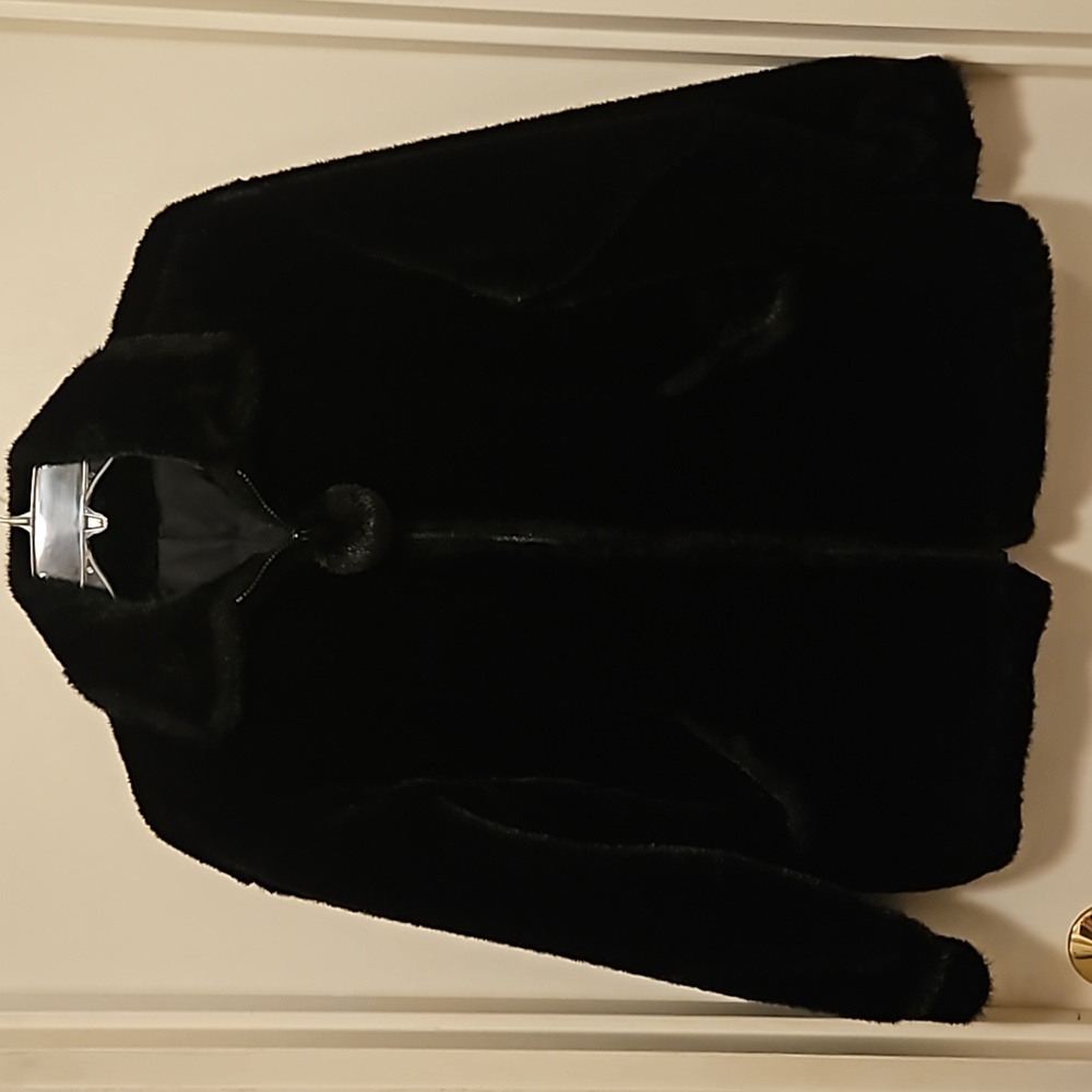 Black fur jacket